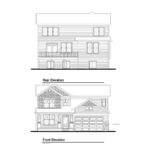 Violet craftsman elevation drawing